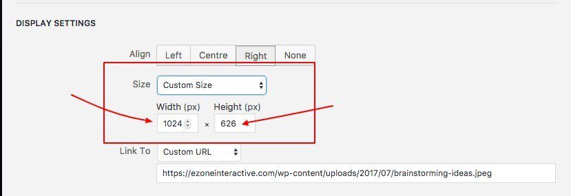 edit image custom size in WordPress